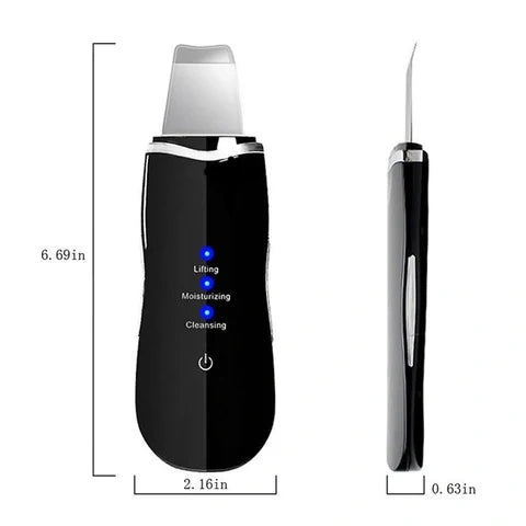 Ultrasonic Skin Scrubber – 5-in-1 Multifunctional Deep Face Cleansing