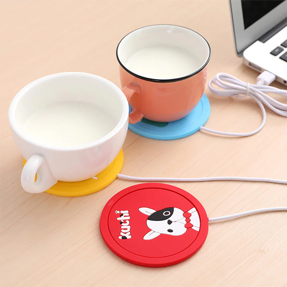 5V USB Cute Silicone Heat Warmer Heater Milk Tea Coffee Mug Hot Drinks Beverage Cup