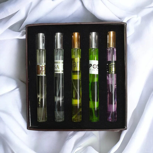 Elegant 5-Bottle Perfume Gift Set