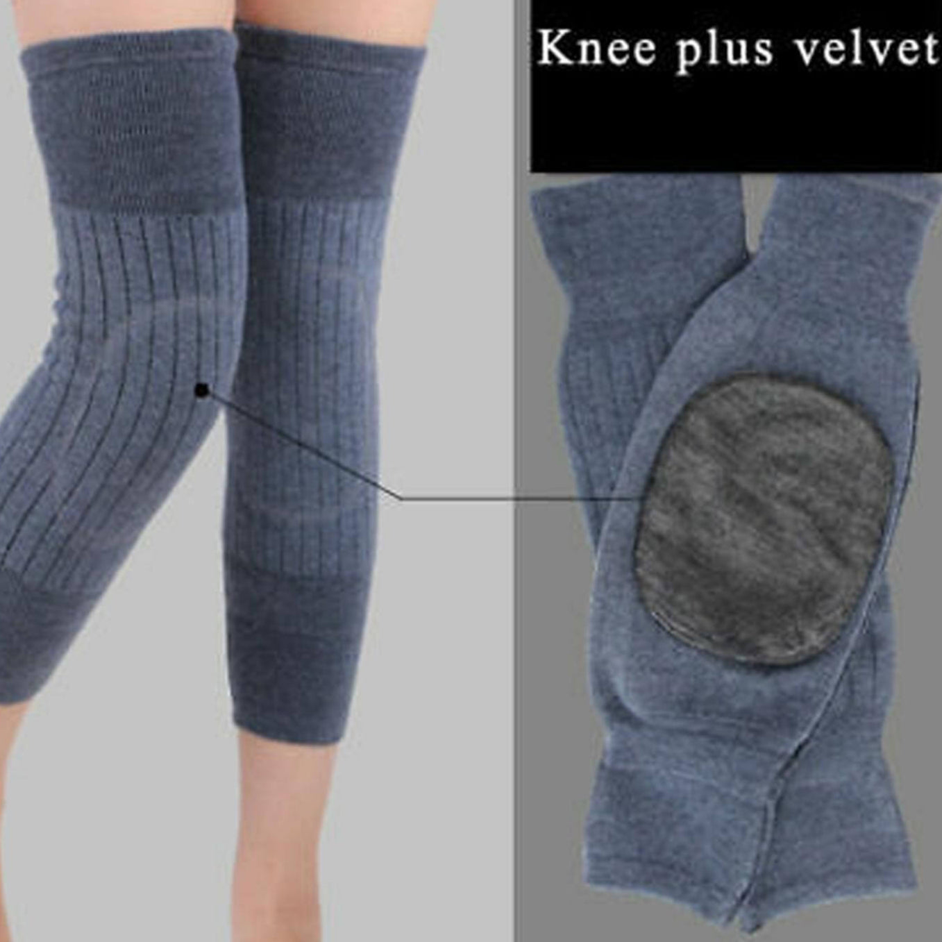 Unisex Blend Thermal Knee Warmers