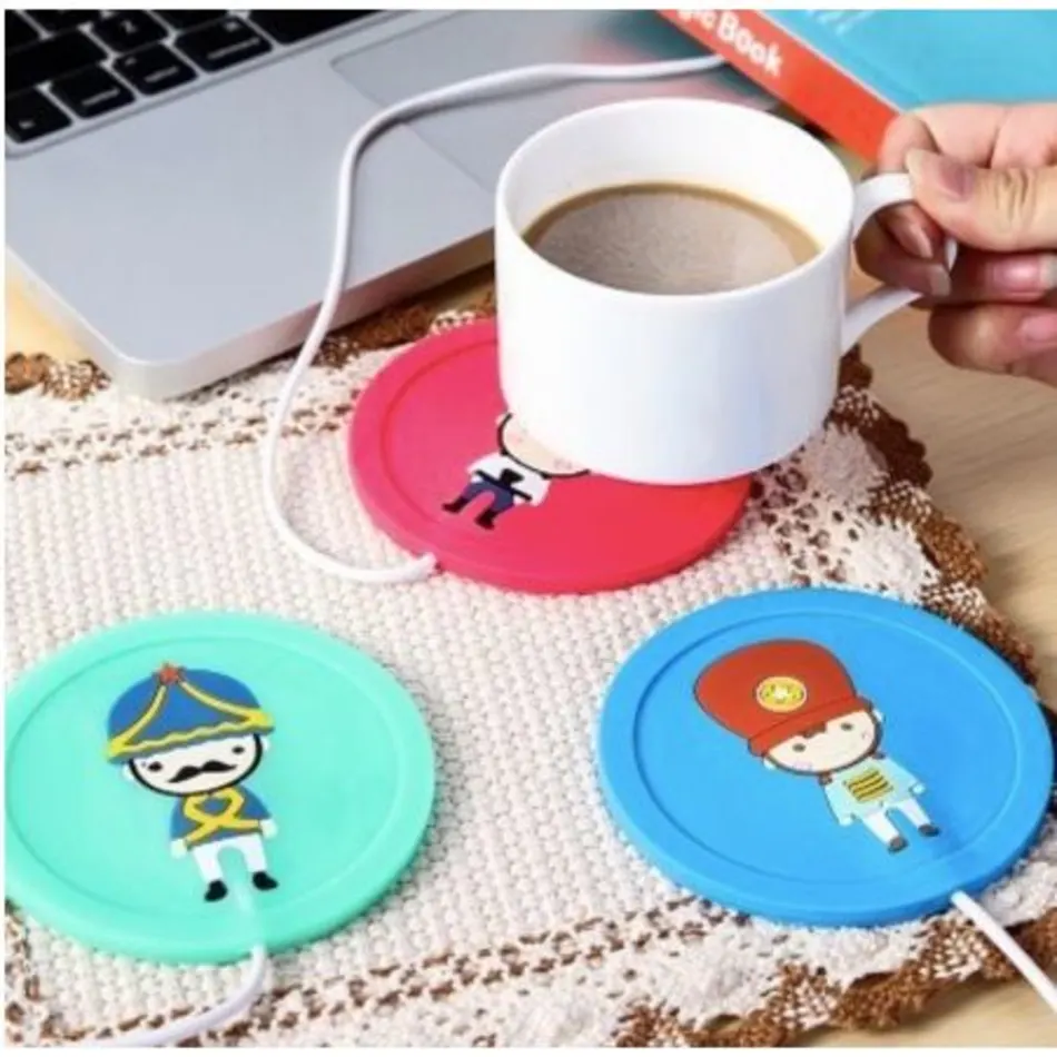 5V USB Cute Silicone Heat Warmer Heater Milk Tea Coffee Mug Hot Drinks Beverage Cup